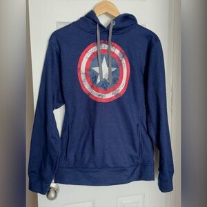 Captain America Shield Sweatshirt Hoodie - Size S